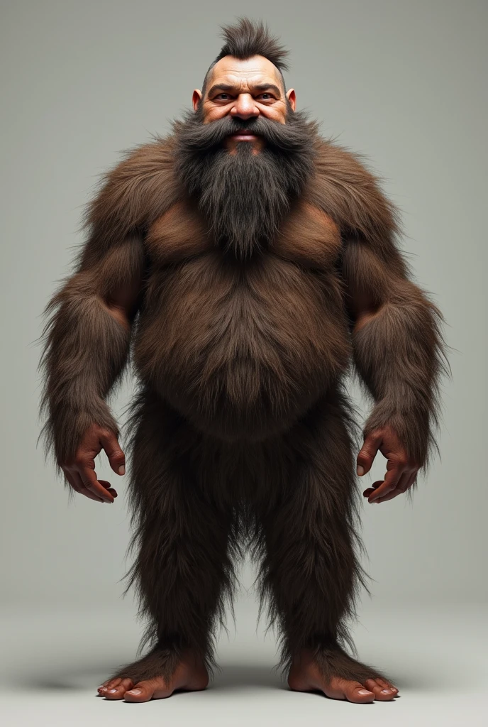 Hairy naked man