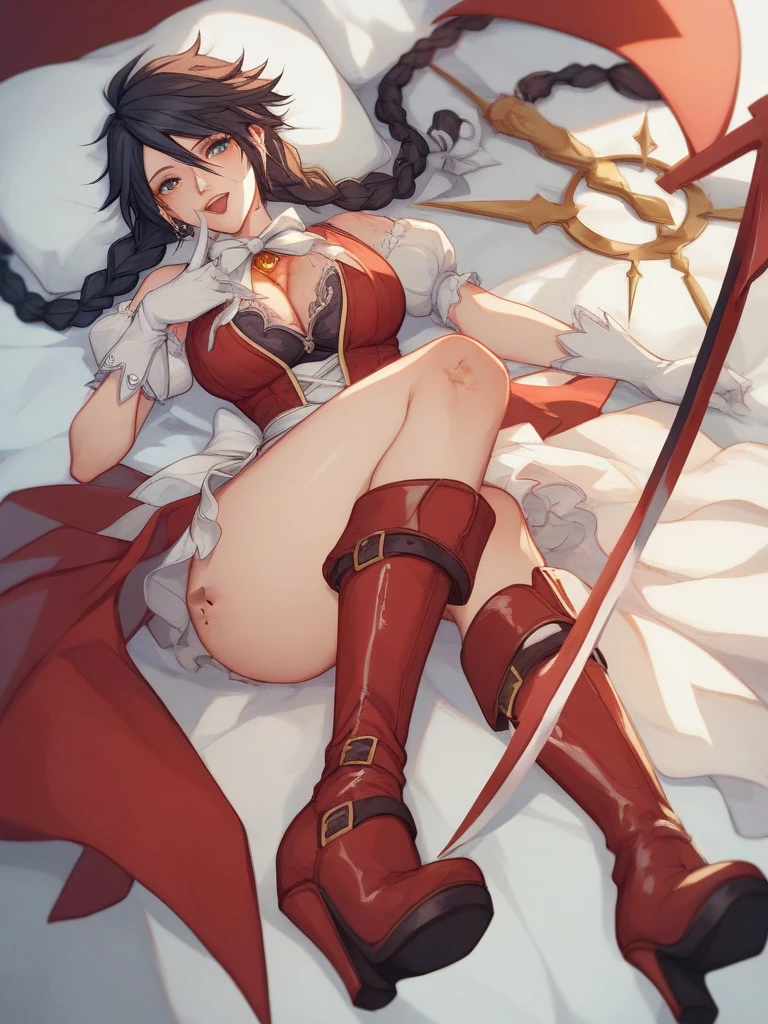 (Reimu Hakurei　 Watery eye、Sweaty、disgusted face　Semen all over the body　Big Breasts、cum in pussy　Lie on your back　Leg spread） (Subjective　View from above)　(One Man　ペニスをReimu Hakureiのヴァギナに挿入　back　Creampie) (background　Japanese-style room)