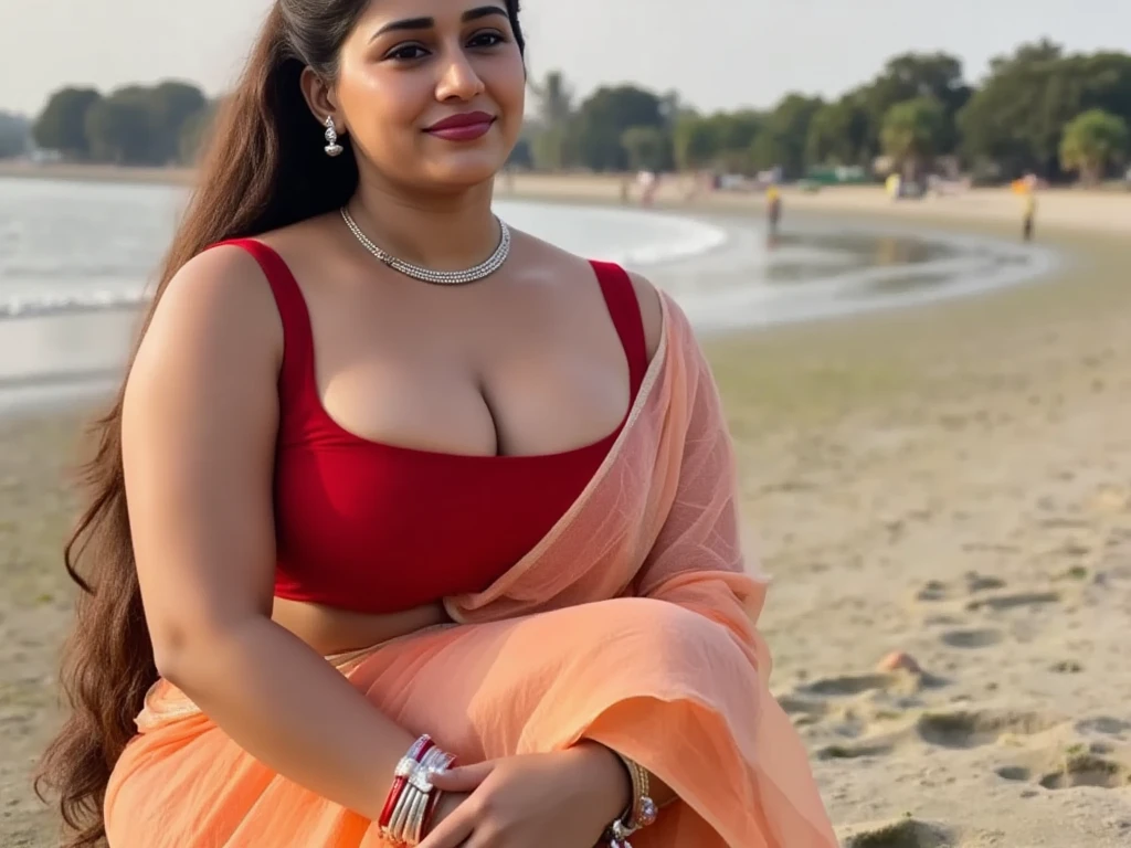 27 year old curvy,juicy,busty indian bhabhi Penélope Cruz lookalike,red lipstick,cute makeup,wearing maxi,in cruise ship