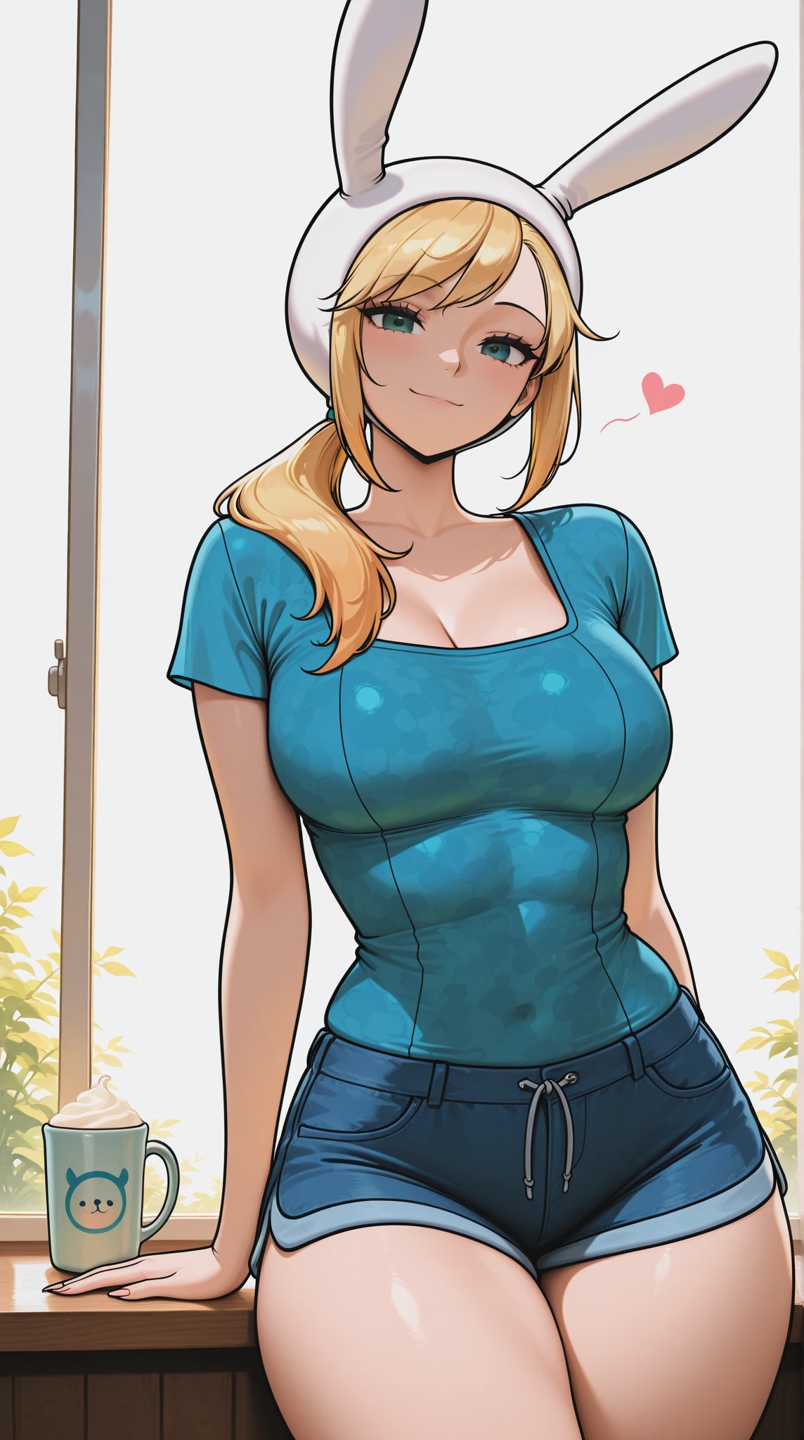 (Cute innocent white 12 year old Zelda), long blonde hair, flower on hair, blue eyes, ((huge round breasts)), flat stomach, slim body, posing happily on a dirt road, early in the morning, smiling, having fun, happy, smiling, blushing, 2BoutOvalXL4, Zelda,