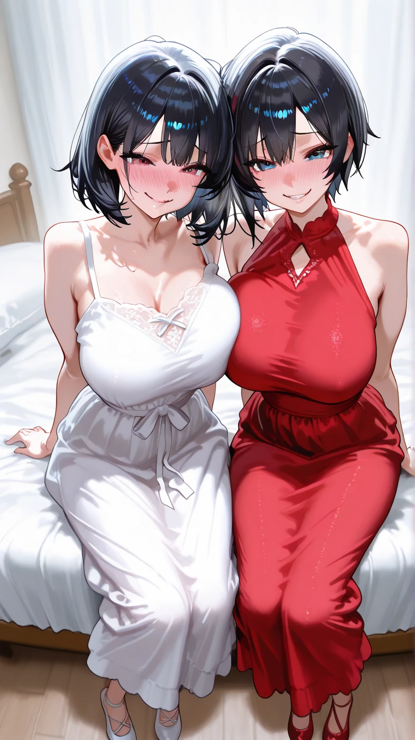 Adult movie star，X-rated，undertale，chara，frisk，Two teenage girls，red - eyed，Smile，sexy for，green color，Open chest and breasts，Open navel，pantyless，no-bra，stocklings，Full body standing painting，tempting pose，with short brown hair，Stripper，Be red in the face，Lust，Hand repair，the detail，Sex clothes，k hd，Cocked buttocks，love heart，jade foot，Expose the chest，Vest line，with an open crotch，Dress revealingly，flesh body，Obscene lines，痴女，Close to the original，illustration，CG，slaves，Bed，anime big breast，quadratic element（Optimal image quality，tmasterpiece，sexual appetite）