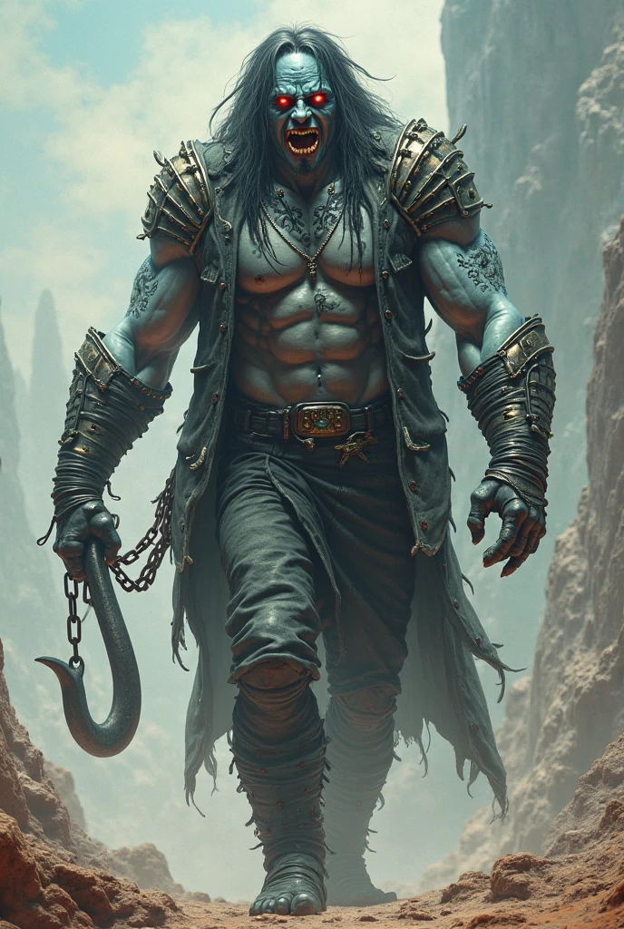 Jason Momoa as Lobo, a character from the DC Comics universe