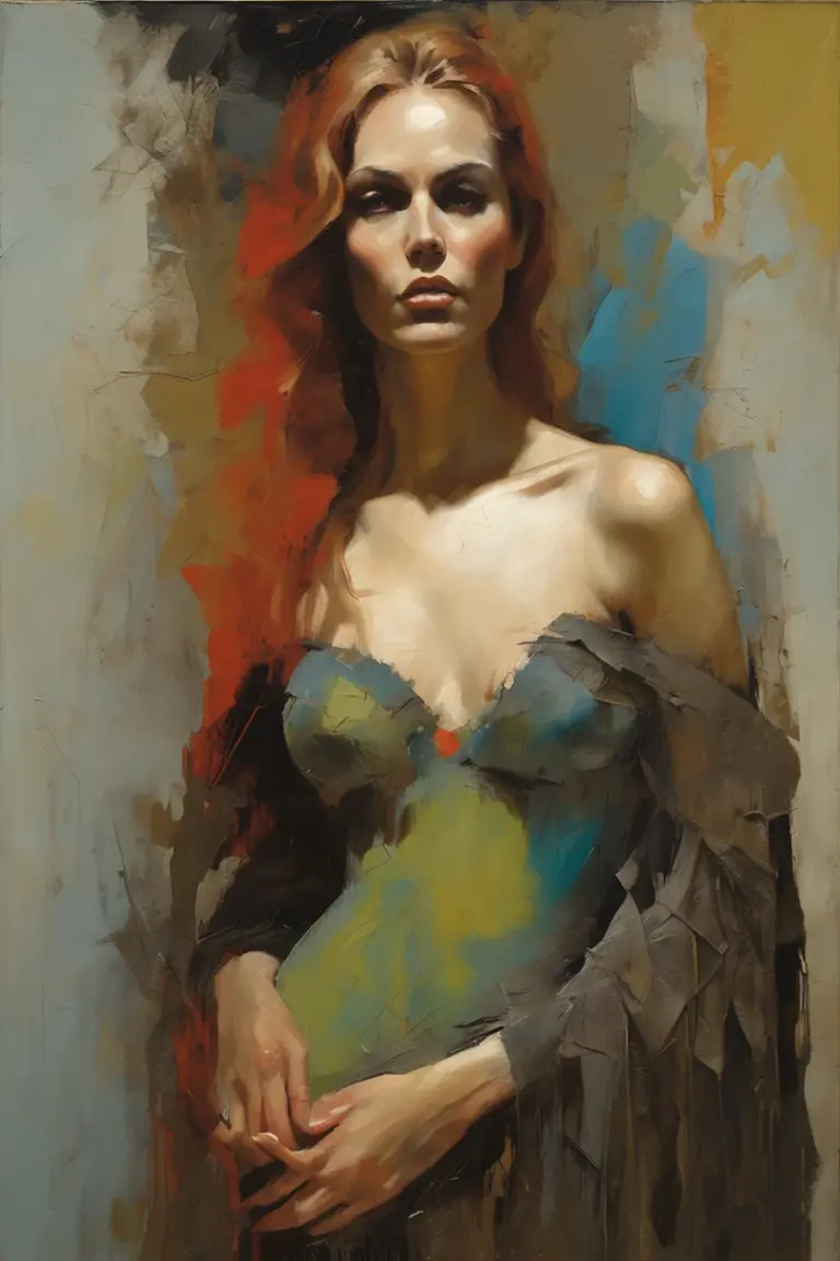 painting of a naked woman sitting on the floor, in a dark room, an expressive digital painting, sultry digital painting, digital oil painting, oil digital painting, soft digital painting, art digital painting, digital expressive oil painting, digital matte painting , #1 digital painting ofainting of all time, expressive digital painting, smooth. digital painting, digital painting