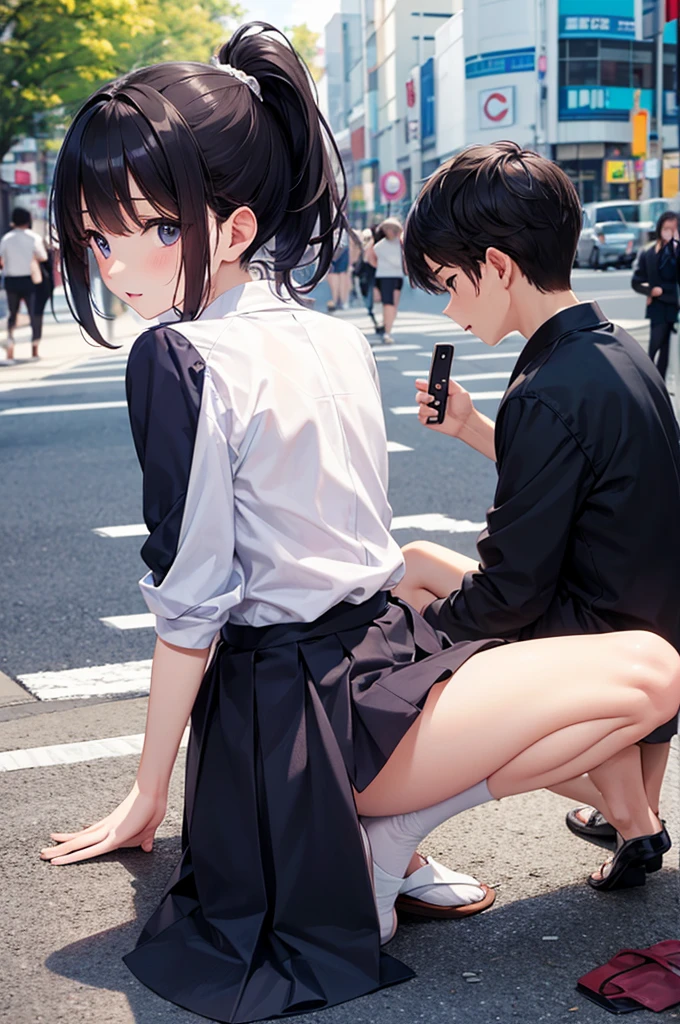 An event where you can have sex with a 15-year-old junior high school girl,Boys standing in line,The guy at the front of the line has sex with a middle schooler,A boy inserts his erect penis into a middle school girl's vagina and ejaculates,(Cum in pussy:1.4),((School festival:1.3)),A grand event,The girl had tears in her eyes、She's about to cry