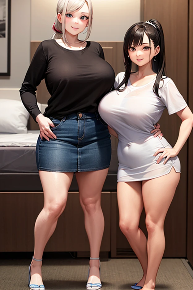 masterpiece, (photorealistic), (8K wallpaper) , (Best quality), perfect quality, One, (detailed purple eyes), woman,Librarian, short brunette hair, very beautiful, mature, 20 years, inside: (sexual sensual inside bedroom), Face : Librarian, small smile, mature, very beautiful Face, plump Face, round Face, adult, plump cheeks, small smile, very beautiful, cute Face (detailed purple eyes) young, short brunette hair , figure: ( very full body, very full figure, very thicc, very thicc, thicc, soft belly, soft belly bottom, big deep navel, Very soft, Very seductive, thicc buns, sexual curves, wide hips, thick thighs, fat ass, sexual, massive soft breasts, Cupcake top, very thicc thighs, thick thighs, incredibly wide hips) , cloth : (bodycon, tight closed-blouse, strained-buttons, closed-blouse, pants) (short curly brunette hair)