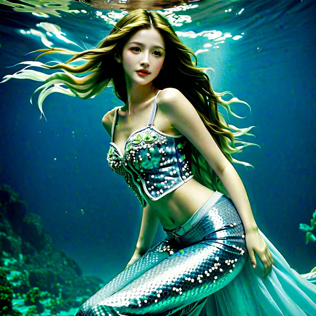 Mermaid sitting on a sea rock with a blue tail, kristen bell as a mermaid, emma watson as a mermaid, Emma Watson(Sea Mermaid), beautiful mermaid, real photoshoot queen of oceans, mermaid, ariana grande as a mermaid, Portrait of a mermaid warrior, Portrait of the Mermaid, a mermaid in the sea, Mermaid tail, goddess of the sea, Mermaid Body