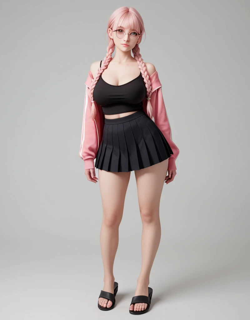 Ayane, Purple hair, (best quality, Ultra-detailed), (realistic:1.37), beautiful and detailed face, ultra-realistic texture, delicate face, delicate body, red lipstick, long-lasting colors. high definition, 8K. with a serious and very expressive expression in the eyes.