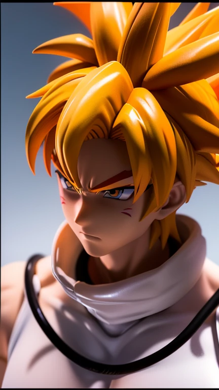 Young man - Crime City Nightmare - dragon ball and jujutsu kaisen trait, HD, yellow, black and blue clothes, red and white hair, square-shaped pupils, dilated pupils, eye reflection, high detail, depth of field, UHD, retina, masterpiece, accurate, anatomically correct, textured skin, super details, high details, high quality, award winning, best quality, high resolution, 1080P, HD, 4K, full body