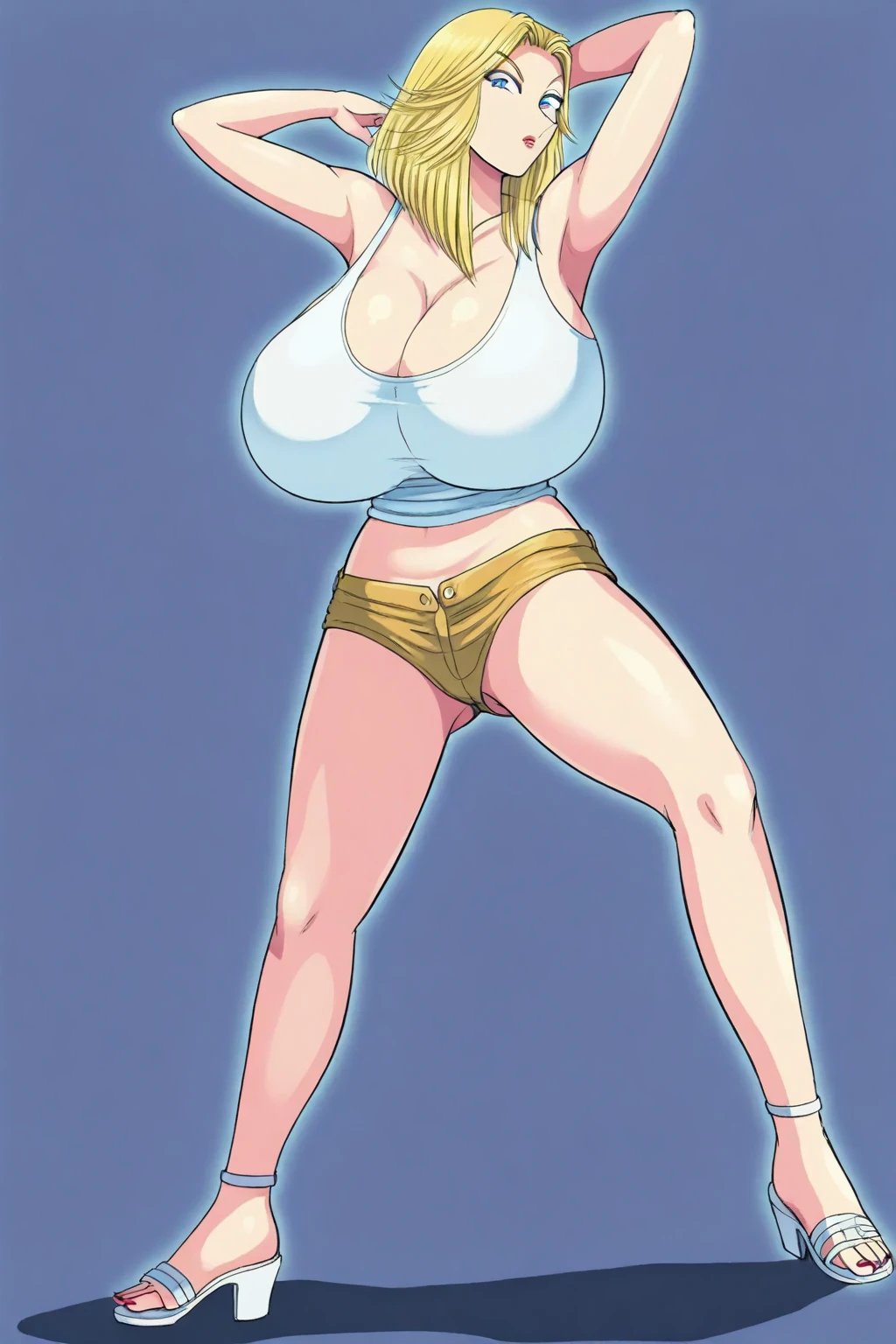 (masterpiece), (best quality),  (perfect face:1.2), (beautiful face:1.2), platinum blonde hair,  happy, light smile, looking at viewer, pose, 

Best Picture, Masterpiece, 4K, High Quality, One AdulA woman is a grassy meadow. A large dog is holding her back. Silk underwear. A complete body. Perfect hands and legs. Beautiful body, beautiful legs. Beautiful hands. Perfect body, perfect legs. Perfect hands. Cowboy shot
Woman's sweaty, wet, scantily clad, visible breasts and erect nipples. Sweat is soaking through.
The woman blushes and smiles mischievously.
One cool, mature woman and one Tank top, hot pants.

best quality, masterpiece, 4K, high quality, super high resolution, highest definition, one cool adult woman. The woman has blonde hair. Her hair is straight, bobbed,
Slit eyes, green eyes,
Model like beauty, perfect proportions. Perfect legs. Perfect arms. navel-grazing looks. High heels. Anatomically correct human body, accurate, depiction of arms and, hands, accurate depiction of legs, accurate, depiction of human skeleton, sexually attractive body, sharp image quality.

 She is spreading Her cheeks are blushing and she is smiling mischievously.
best quality, masterpiece, 4K, high quality, super high resolution, highest definition, one cool adult woman. The woman has blonde hair. Her hair is straight,
Slit eyes, green eyes,
Model like beauty, perfect proportions. Perfect legs. Perfect arms. navel-baring looks. Hot pants. High heels. Anatomically correct human body, accurate, depiction of arms and, hands, accurate depiction of legs, accurate, depiction of human skeleton, sexually attractive body, sharp image quality.



)
One cool adult woman, tight shirt, tight mini skirt.
Both arms are raised. Underarm 
(A very short skirt).
