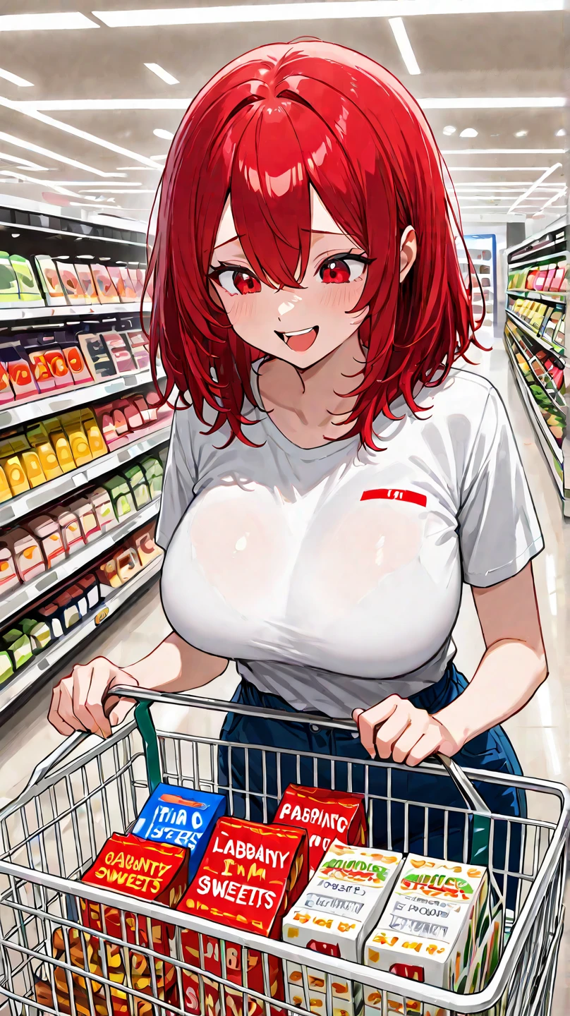 ((16k, Best quality : 1.4, UHD, highest resolution, perfect quality : 1.3, sharp, hyper detailed, masterpiece)), ((face in shot : 1.5, 1girl in foreground looking sideways : 1.5), orgasm face : 1.6, eyes crossed : 1.7, chronological sequence : 1.4)), (small penis : 1.8, futanari with eyes rolling back : 1.8, erection under clothes : 1.7, covered testicles : 1.8, squirting cum : 1.8, colourful patterned scrunchbutt yogawear, yoga minibra : 1.5, looking aside : 1.5, CONSISTENT OUTFIT : 1.9), futanari with wide hips : 1.4, futanari with tiny testicles and small penis : 1.5, (( midstride :1.4, fat thighs : 1.5, perfect testicles, covered testicles : 1.9, erection under sheer skirt : 1.5, smooth penis, ((hand in hair : 1.4)), perfect penis : 1.5, head tilted back : 1.3, extreme head tilt : 1.7, erect penis : 1.7, perfect hands : 1.5, fat FUTANARI EJACULATING INTENSELY : 1.4, futanari holding gymbag: 1.6)), chubby CURVY futanari : 1.4, THICC CURVY CHUBBY FUTANARI HAVING ORGASM : 1.4, WOMAN standing in background at grocery store : 1.5, ((eyes crossed : 1.6, hyper detailed exaggerated facial expression : 1.8, blushing : 1.7, (1futa with intense detailed orgasm face : 1.4, ), high resolution face, surprised expression : 1.1, perfect hands, futanari with ecstatic frustrated orgasm expression : 1.3, ((DETAILED red ELABORATE seethrough yoga shorts OVER detailed yoga jacket : 1.8)), 1girl : 1.4, ((EYES rolling BACK : 1.7, eyes crossed : 1.7, walking profile view : 1.7, exposed : 1.4, humiliated : 1.4, low breasts : 1.7)), lace SEETHROUGH PANELS : 1.7, wincing face, erection under clothes : 1.7 )), ((1girl : 1.6, covered testicles : 1.4, looking away, eye level shot : 1.3, futanari with intensely embarrassed face, fat futanari cumming intensely in grocery store : 1.4, eyes rolling back : 1.8, SMALL penis, women are far behind futanari : 1.7))