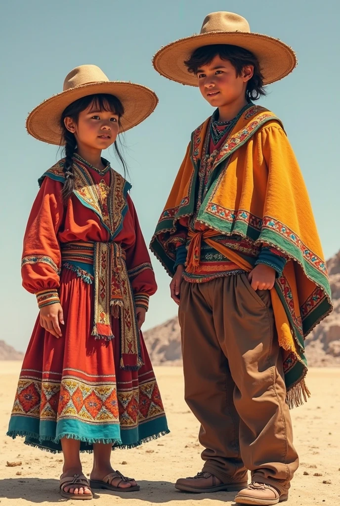 Children in the Gaucho Week Brazil, state of rio grande do sul