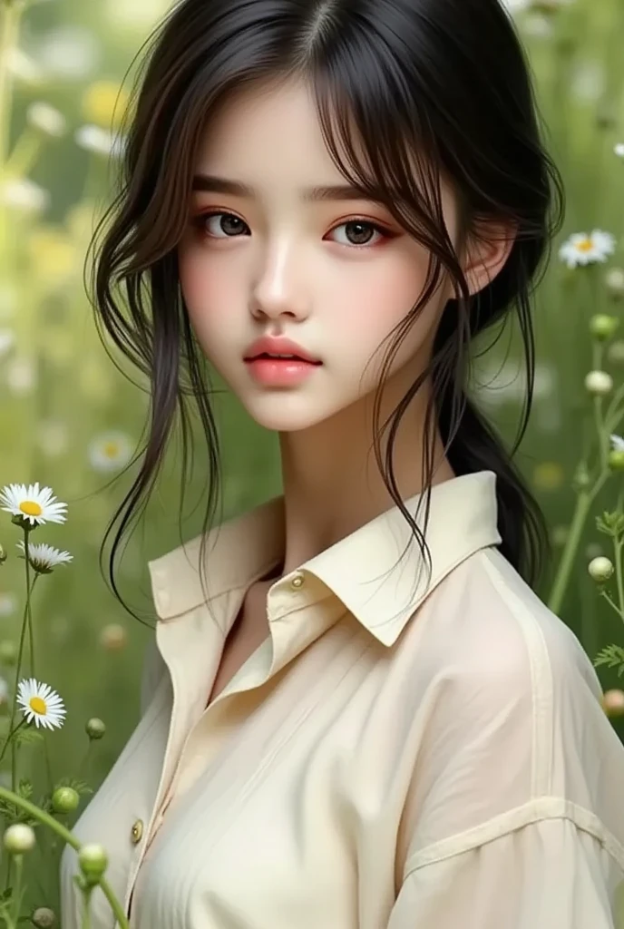 High Quality, 8k Ultra HD, high detailed, watercolor, Cleaning technology,Mysterious and beautiful, Dreamy, colourfull, Paintings dripping and scattered with paint, Agnes Cecile(Agnes Cecile)Pictures such as, hazy, Pale touch, Smudged contour, Like a fairy tale, Beautiful woman made in floral coloring, Huge breasts, with dramatic lighting, Using flowers and plants to express women, Cut and combine petals and leaves, Using the color and shape of flowers to draw women's hair and dresses, Vivid colors and nature, Lumism, Three-dimensional effect, Improved beauty, Albert Anker, Feels like John Howe, Greg Rutkowski, Feels like Kyoto Animation, artgerm, WLOP, Alphonse Beeple, Lumism, Isometric, awesome full color,