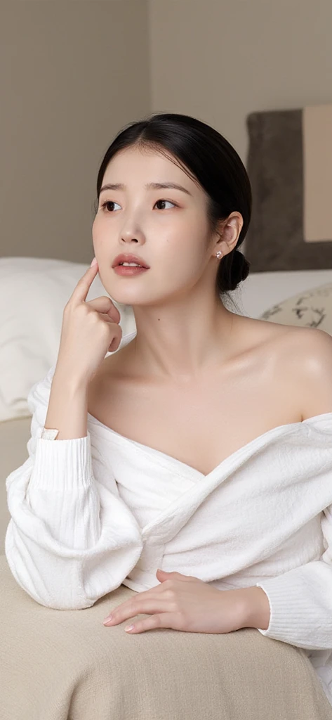 tmasterpiece,best qualtiy,(realisticlying,photo-realistic:1.37),8K,an extremely delicate and beautiful,astounding,finedetail,offcial art,(perfect female shape),full bodyesbian,No clothing,nakeness,White skin of the,Realistic skin material,moderately sized breasts,no clothes are worn,standing on your feet,One-handed knife,Breast leakage,Pink