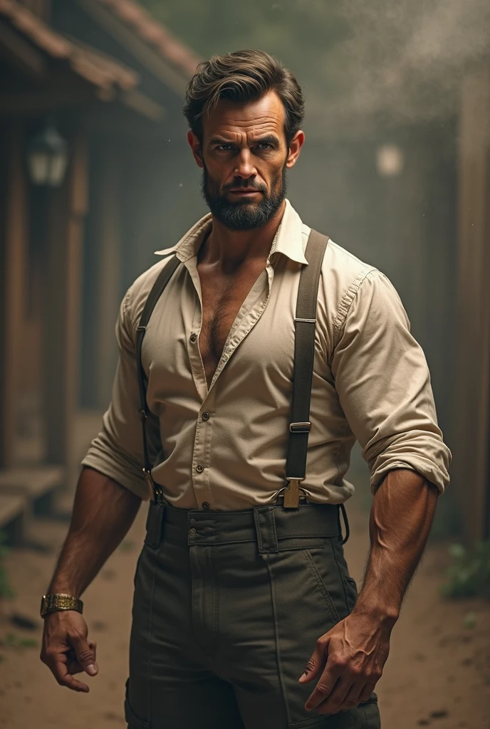 a 40 yo rich gentleman on the foyer of a grand mansion, (bulgeJ8), long (thick sideburns), mustache, in the year 1920, monocle on his face, (wearing cream colored vest:0.95), skin tight trousers, (large bulge), arrogant facial expression, (looking at viewer:1.2), expensive clothes, cinematic lighting,
composition, (masterpiece), (photorealistic:1.3), hyperrealism, top quality, best quality, (absurdres), deep focus, intricate details, high quality, ultra high res, 8k, UHD, HDR
<lora:bulgeJ8_concept_V1:1> <lora:muttonchops:0.5> <lora:add_detail:0.4>