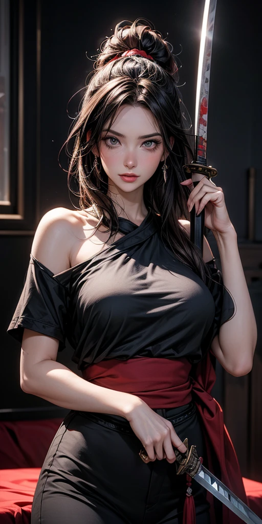 jeune sarada uchiha en armure de samurai, 14ans, ninja, kunoichi, cuir rouge, open pussy, ouvre les jambres, thighs apart, gros seins, longues, jambes, kimono, fishnets, sex scene, sex toy, vulve glabre, HD, Photorealistic, POV, porn, first person view, fille vous regarde, braided and long hair, cheveux asymettrique, lunettes rouge, peau noir, black lip, ultra made up, ultra detailed, maquillage sombre, sharingan,