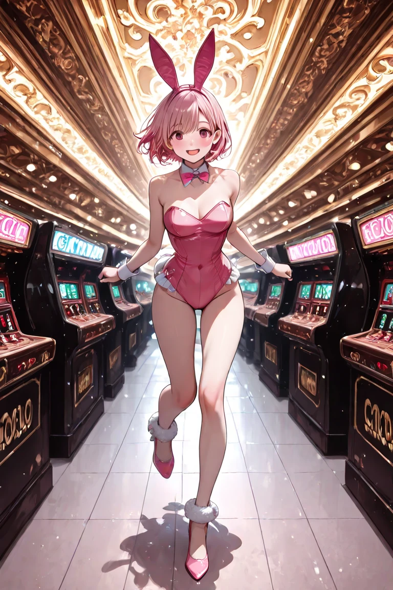 Three Women、Pachinko parlor、Playing slots、Sit on a chair、Place your hand on the slot lever、Play slots、Facing the slots、Hit the lever、Facing the slot machine、Large crowd、beautiful girl, Highest quality,  Black Pantyhose、Short tight skirt、panties under pantyhose、Thick thighs、Big 、Big Ass、Short Hair、Sweaty body、Sweaty crotch、Orgasmic face、Dirty sound effects、??????? in a flashy way、目の前にLarge crowd、A ton of slot machines、Slot King Pulsar Sitting Cross Legged
