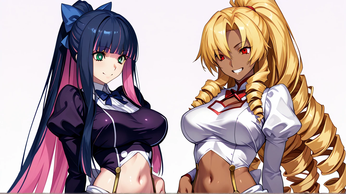 2 elves, tan, K cup breast, thicc thigh, pasties on breast, ultra mini skirt and pants, thong, night club scene, clear view.