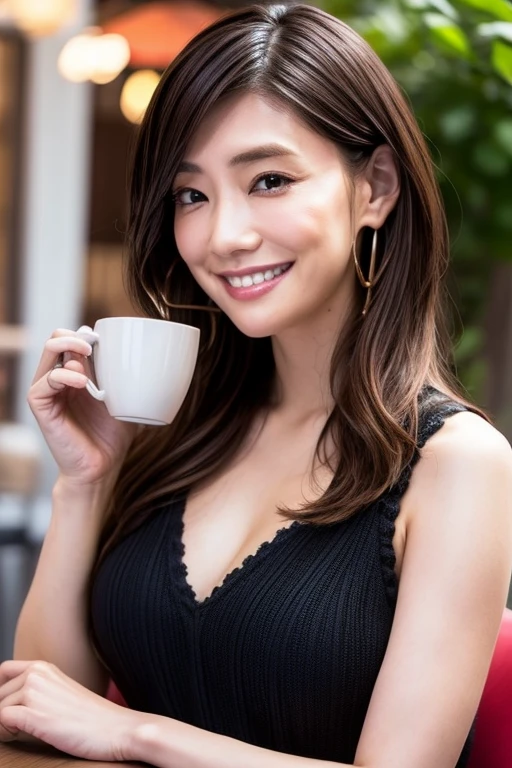 a bikini girl in a cafe eating cake, bikini clothes, beautiful face, beautiful lips, necklace, rain, cafe background, rain on window, cinematic, (RAW photos, top quality, realistic, photorealistic: 1.3, professional lighting, masterpiece, very delicate and beautiful, highly detailed, CG, unity, fine details, highly detailed 8k wallpaper, huge file size, super detail, high resolution), smiling