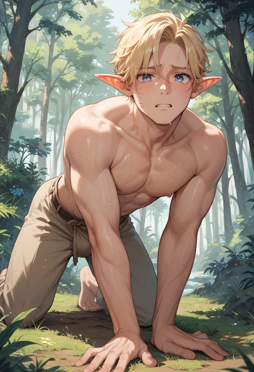 Huge muscles,(((Huge erect penis))),Hero Suit,On the roofs of Paris,Large elf ears with large piercings,((Massive ejaculation)),blushing cheeks,Yellow Hair,Child-like appearance,((( boy,Chibi,young boy&#39;s face))),Well-trained muscles,(((2boys,Gay couple,A deep kiss))),Ripped and torn muscles,(((2 people))),Tattoo,((Crying face,A torrent of saliva,voluminous ponytail)),Sucking Your Own Penis,Bandage on the bridge of the nose
