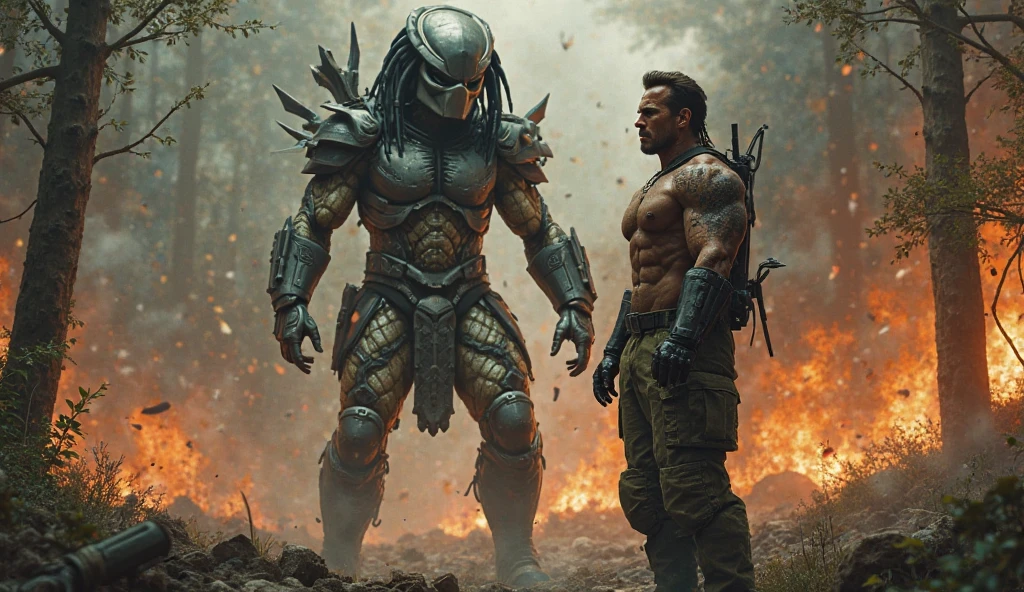Arnold Schwarzenegger makes peace with the predator 