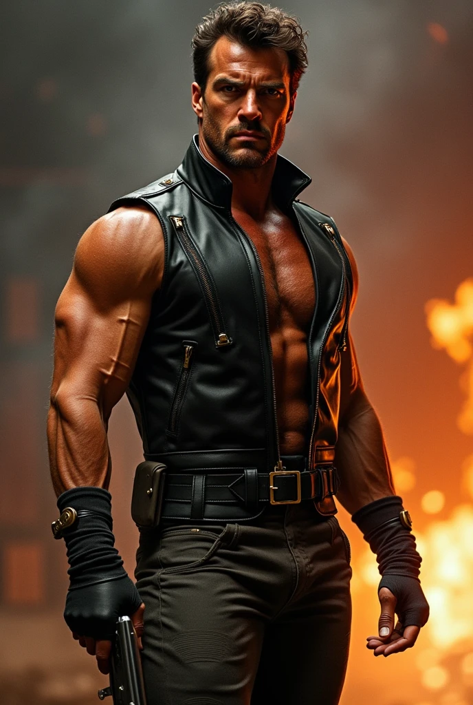 (Профессиональный 3D-рендер:1.3) de (Realistic:1.3) The most beautiful photo in the world,Features of soft and shiny male heroes, ((Epic fantasy hero, muscular man, rough wet hero, angry look, long hair, short beard and ferocious facial expression in a dynamic pose, Fantastic location, Majestic cluttered surroundings)), Рендеринг Full Body 8K Unity, action shot, pores skin, very dark lighting, Heavy shading, Detailed, Detailed Face, (Vibrants, The photo is realistic, Realistic, dramatic, Dark, sharp-focus, 8K), (Old leather clothes, weather-damaged:1.4), ((((Wear fur)))), (Intricate:1.4), decadent, (Highly detailed:1.4), Digital Painting, Octane rendering, Art Stations, ConceptArt, Smooth, sharp-focus, illustartion, The germ of art, (loish:0.23), Wlop Ilya Kuvshinov, and Greg Rutkowski and Alphonse Mucha Gracias, (Global Illumination, studio light, surround light), heavy rain, particles floating, rascal, Fantasy, elf, full bodyesbian, ((The dark and ancient background of the city:1.3)),CGSesociety,Art Stations