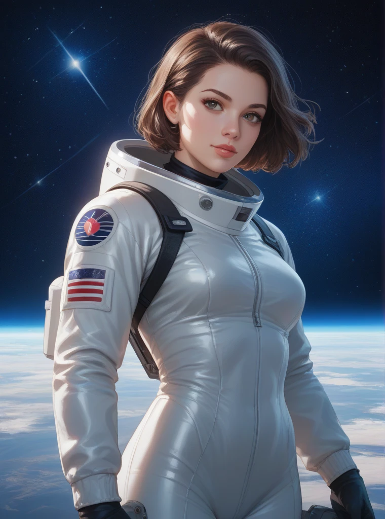 there is a woman 30yo wears intricate astronaut suit, a hyperrealistic astronaut, hyperrealistic astronaut, shuttle launch pad in background, (4k photorealism)!!!, (4k photorealism)!!, [ 4 k digital art ]!!, realistic shaded perfect body, realistic anime 3 d style, ultra realistic picture, anime highly detailed, Vintage Postage Stamps, ((photorealistic:1.5 )), (photorealism:1.5 ), ( 8k, raw photo, highest quality, masterpiece), high detail raw color photo professional photo, realistic, (highest quality), (best shadow), ultrahigh resolution, photo, masterpiece, realistic, realism, high contrast, 8k hd high definition detailed realistic, detailed, hyperdetailed, best quality, f lens, rich colors, (cinestill 800)
