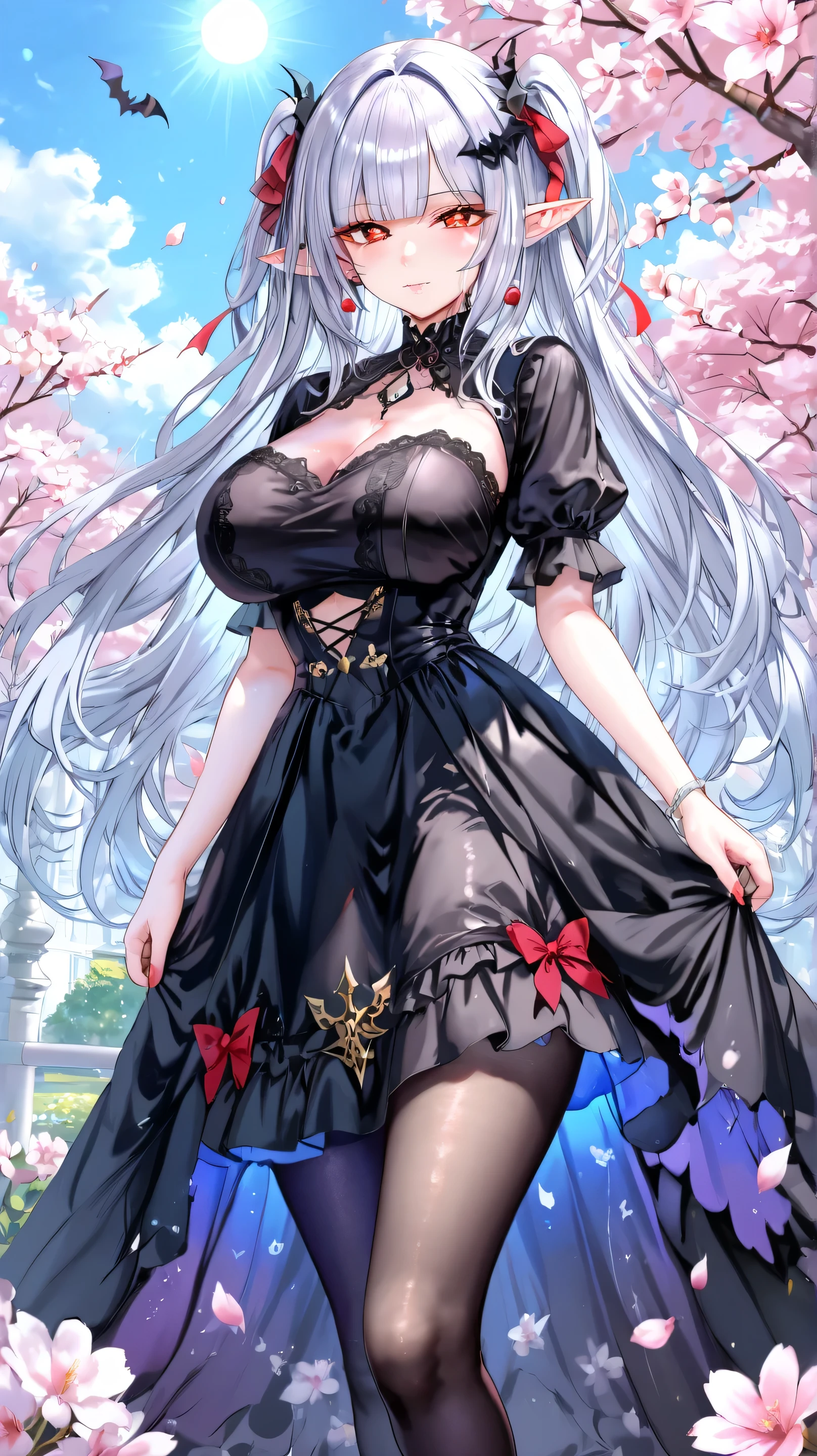 Highest quality, masterpiece, Ultra-high resolution, female、Big Breasts、Cute maid、Titty fuck