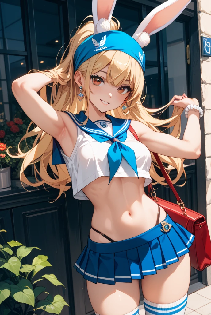 Stars and Stripes Bikini、is standing、dress room