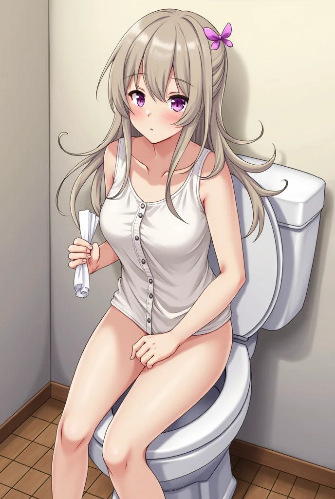 (Incredibly ridiculous absolute resolution:1.5)、(supreme: 1.5)、(top-quality: 1.5)、hight resolution、Midday Shiina、flaxen hair、one delicate naked girl、sexual act、tits out、cunt、vaginal、Female genitals、blushed face、Iki face、Normal bit、M-shaped legs、Spread your legs wide、Masturbation behavior、Masturbation、Beautiful breasts、huge tit、teats、barechested、nudde、Fluid gushes from the female genitals、Squirting、The whole body is wet with sweat、Spreading the female genitalia with your hands、toilet room、Vagina opens wide、low angles、Eyes from below、Female genitalia up、lowerbody、Emphasis on female genitalia、pubick hair、hair growing around female genitals、bristle、Leak pee、pissing