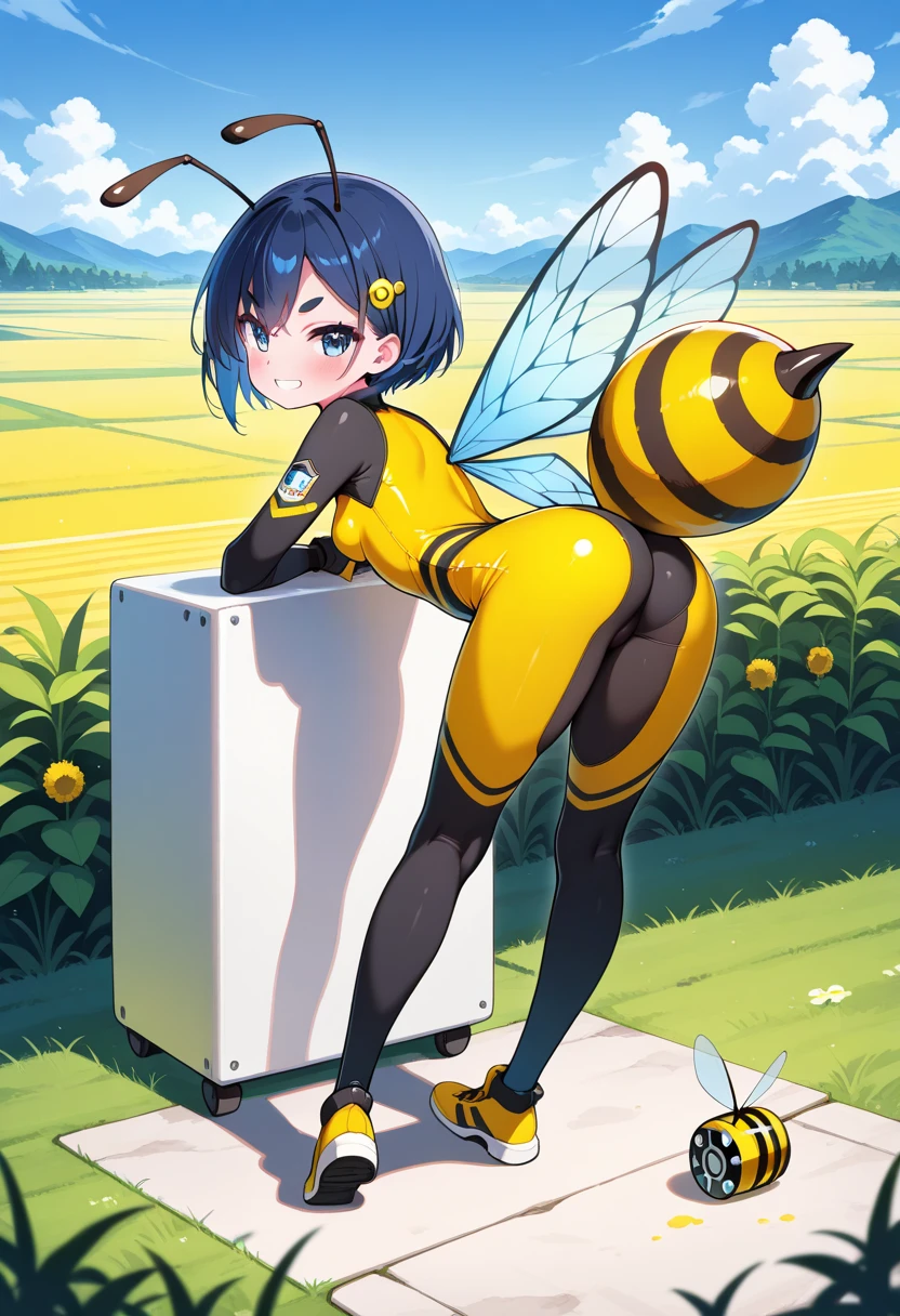Plump、Super big breasts、super big butt、Bee Augmentation、、wack、ハチwack、Shin Kamen Rider、Bee Girl
