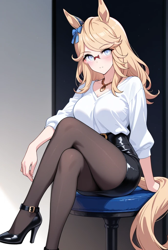 1woman,full body,random office lady fashion,(Thin type),(large breasts),(random sexy pose),(random hairstyle),(Highest image quality,(8K), Ultra-realistic, Best Quality, High quality, High Definition, high quality texture, high detailing, Beautiful detailed, fine detailed, extremely details CG, Detailed texture, realistic representation of face, masterpiece, presence),(wearing glasses:1.2),black pantyhose,(all fours:1.5)top-down bottom-up