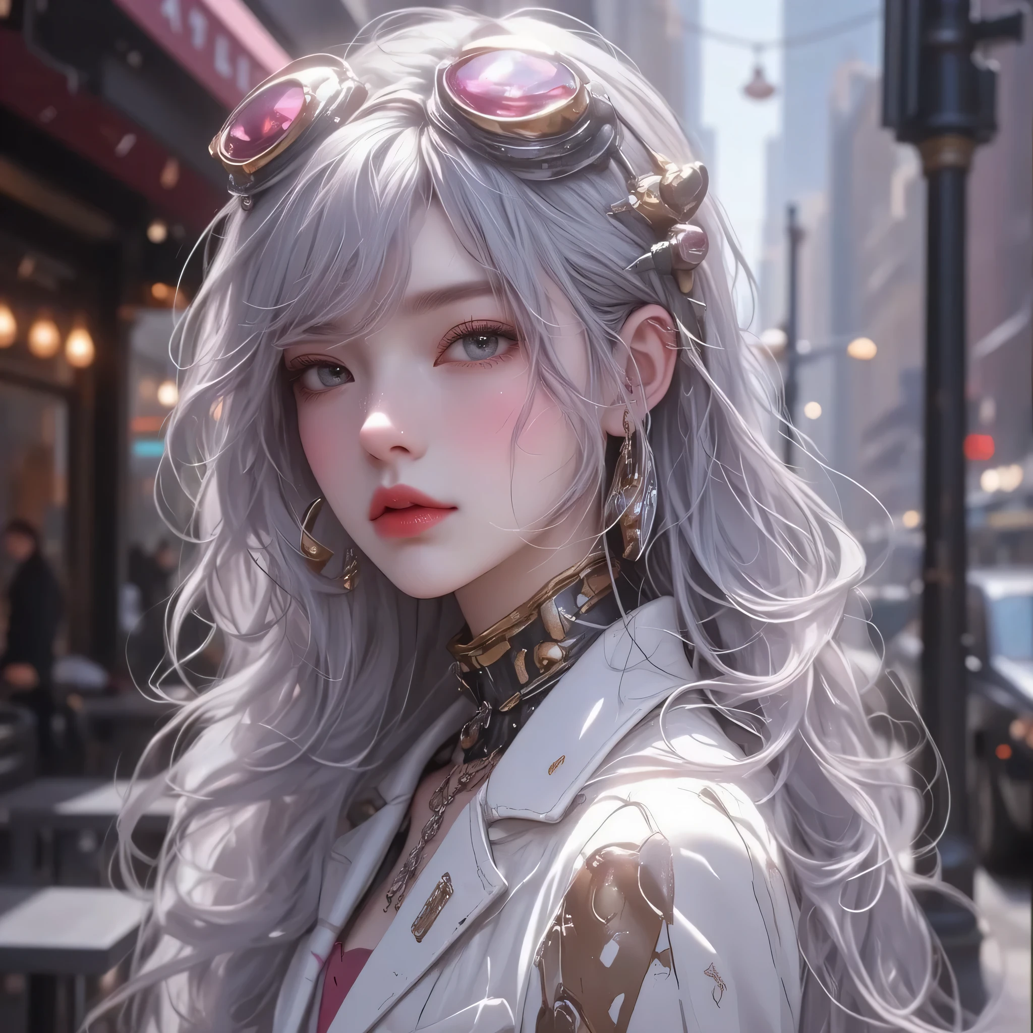 ((OC Emotion Codex))((New York street corner、woman sitting on a cafe terrace))、OC Emotion Codex(masterpiece、Top Quality、make original characters!express their emotions with nuanced expressions and body language steampunk art、sunlight、(depth of written boundary)、Ultra detailed、looking around、Magic Rim、Gray Hair、The Real Queen、red lips、Ultra detailed、very detailed、(high contrast:1.11)、wind、amazing、beautiful細部の目、disheveled hair from a kiss、(best lighting、とても繊細でbeautiful)、((Cinema Light))(Female teacher urinating 、 pee漏れ 、 pee 、((カフェテラスに座ってpeeをしている女性))、Looking at naked men 、 perfect body 、(Legs slightly apart)、 とてもbeautiful 、pee漏れ 、 surrounded by students、 black garter and garter belt、black stockings 、 蒸気が出ますpeeをする、(Puddle:1.hort bob woman)girl with blond hair and blue eyes、beautiful、Thin((white blouse)、(white skirt)、(white high heels),Sexy Pose、 steam comes out、Sexy Pose、see various buildings around town You can、high resolution、Ultra detailed)、
