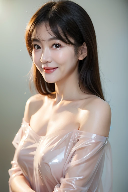 1 girl,skirt:1.1,White background,Smile,The face super delicate, exquisite eyes,
