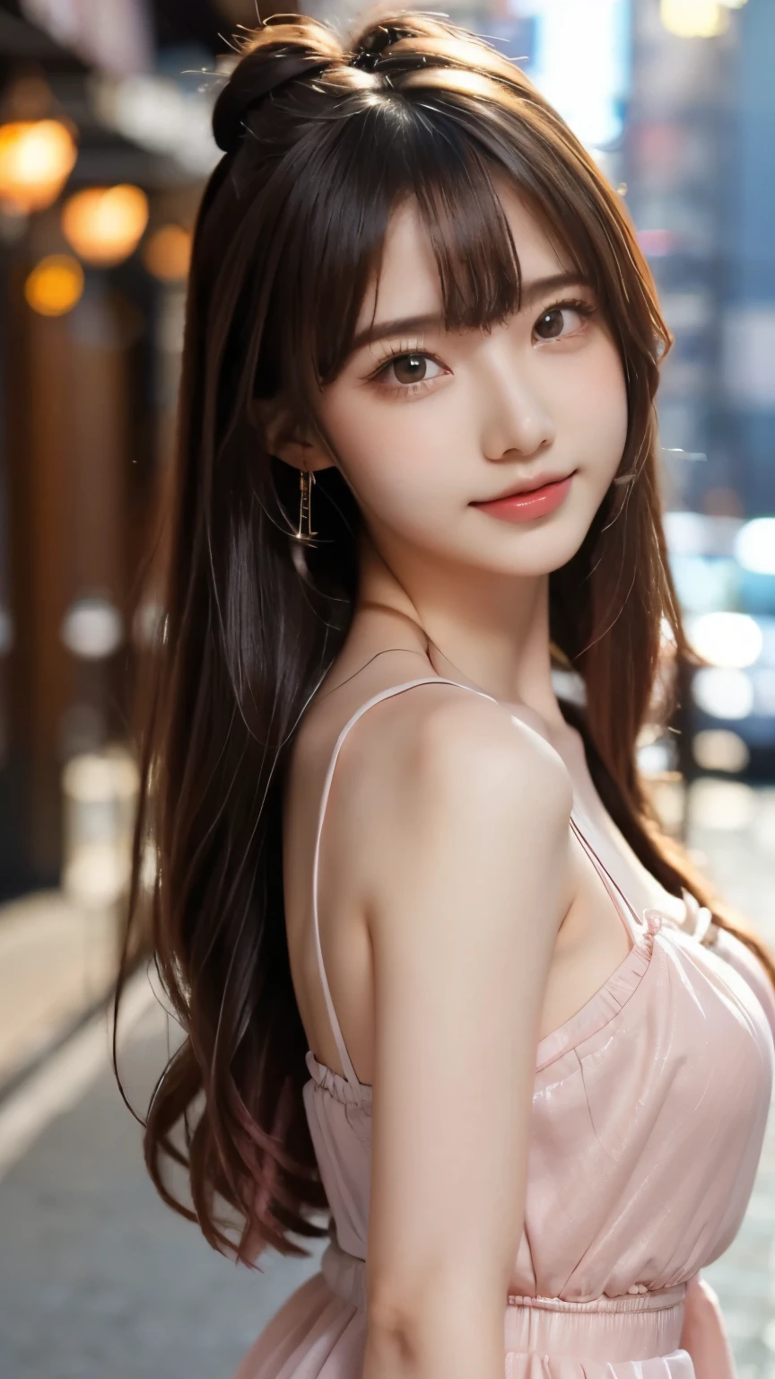(masterpiece, highest quality, highest quality, Official Art, beautifully、aesthetic:1.2), Cinema Lighting、(Key light at 45 degrees from the front,Orange Fill Light、Soft Blue Backlight、Strong Shadows、Blue and orange color palette), Accurate human body、Someone knowledgeable、Correct five-finger、4K - ultra-vivid、highest quality, masterpiece, Ultra-high resolution, Detailed Background、The perfect background、
((Oily skin,Glowing Skin、Realistic skin texture、Beautiful skin in every detail、Shiny skin)), White skin, Real human skin, (Familiar), Oval Face, pore, Ultra-high resolution, (8k, RAW Photos, Realistic: 1.4), One Girl, slim, (kind, Goddess-like eyes) happiness: 1.2), (Lip gloss, eyelash, Gloss Face, highest quality, Ultra-high resolution, Wide Lighting, Natural Shading)、
From head to toe、
sc1, couch, scenery, table, indoors, night sky, low_light, depth of field, from from side, sitting,, ultra detailed, masterpiece, best quality, aesthetic, detailed,, solo, soft smile, light smile,
1girl, (hostess:1.5), (((Golden lighting))), Shiny and smooth Black short hair、Velvet celebrity split dress:1.3)