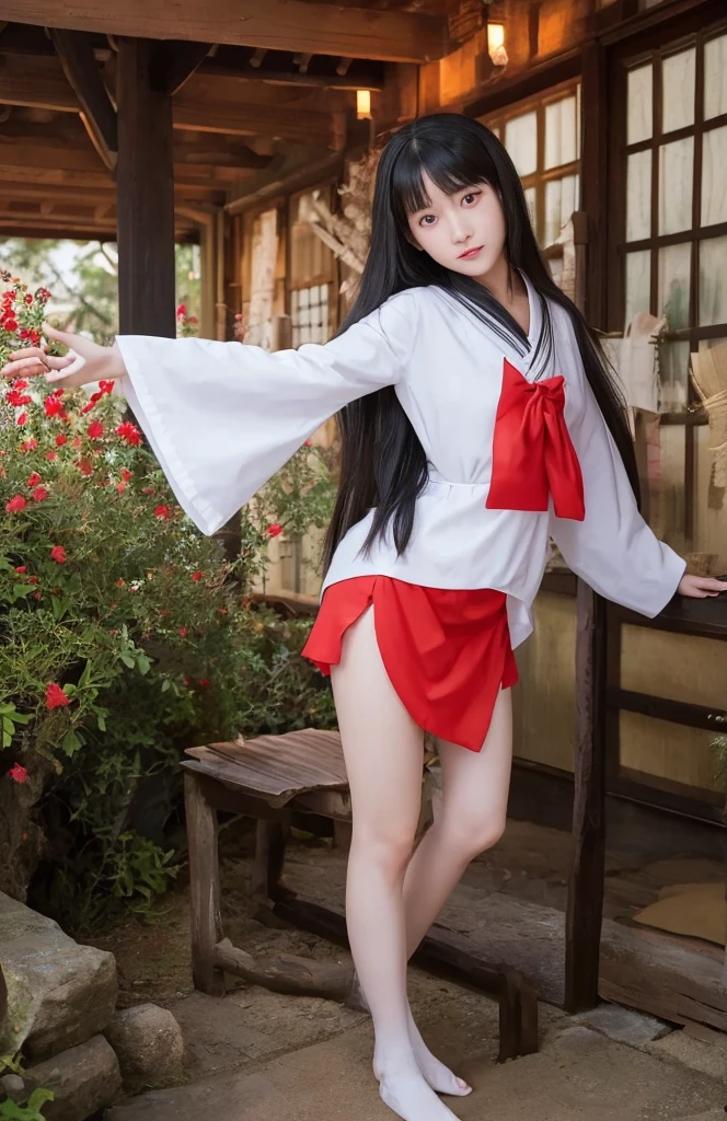 a close up of a girl in a costume on a tiled floor, azur lane style, from the azur lane videogame, characters from azur lane, hanayamata, small curvy , ayaka genshin impact, onmyoji, rin tohsaka, royal attire akira, jellyfish shrine maiden 8k, onmyoji portrait