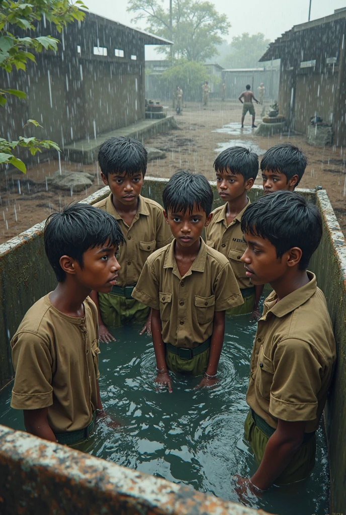 Indian students  do not have clean drinking water broken schools