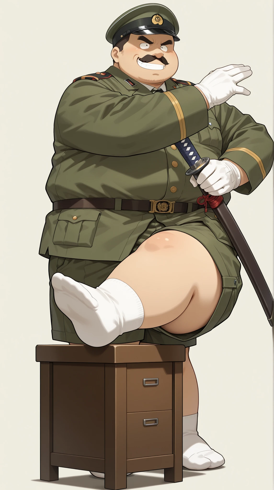 One Woman、A large number of people、Beauty、uniform、military base、Female Officer、crowd、緑のuniform、Slanted Eyes、beret、Tight Skirt、Military personnel、30 years old、Looking down at the viewer, long hair、Sitting on a man's face、Man tortured、Bangs, Highest quality, Focus on the thighs, smile,panties、Plump thighs、Big Ass、Big 、 Black Hair,My thighs are steaming between the legs 、Sweaty pantyhose、パンストの下のpanties、Black Pantyhose、Angle from directly below、Holding a whip、crowdを誘惑する、Acme convulsions、Obscene sound effects、Naughty sound effects、Facesitting、Rubbing the groin