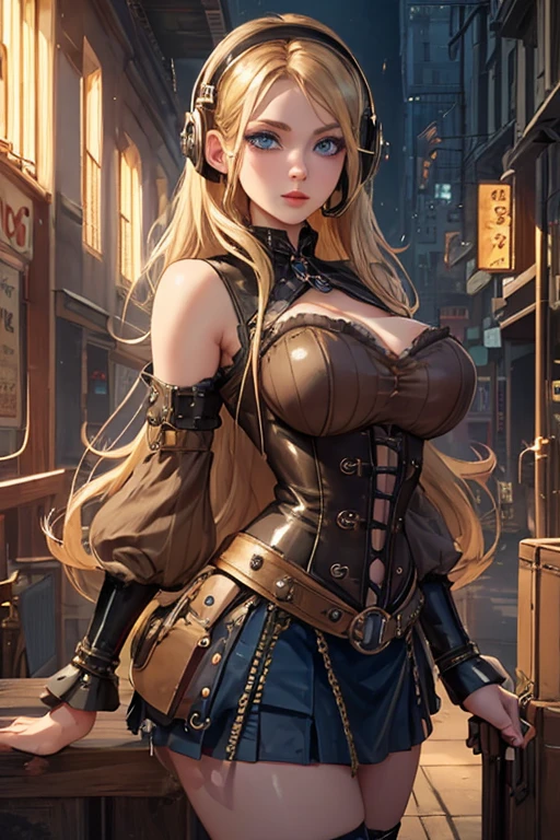 1girl,solo,cute,big breast,cleavage,she is Archaeologist,ruins,building,expedition