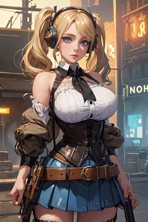 best quality,4k,8k,highres,masterpiece:1.2),ultra-detailed, extremely detailed eyes, extremely detailed body, (large masterpiece digital art), (detailed manga illustration), (detailed line art), ((perfect anatomy)), (intricate details:1.3), (ultra-detailed:1.3), (illustration:1.3), (sharp focus:1.3), (natural lighting:1.05), (vivid colors:1.3), (masterpiece), (best quality:1.4), (perfect anatomy:1.4), high quality, expressive eyes, full body, detailed face, beautiful face, perfect face, assassin, 1 girl, muscular, tall girl, large breasts, long hair, light brown hair, straight hair, low ponytail, detailed hair, ((casual clothes)), grey t-shirt, (vest), open vest, (blue pants), denim pants, pale skin, aquamarine eyes, splash art, curvy, black combat boots, cinematic lighting, dramatic atmosphere, Atey Ghailan, Jeremy Mann, Greg Manchess, Antonio Moro, trend in ArtStation, trend in CGSociety, Intricate, High Detail, Sharp focus, dramatic and photorealistic painting art by Midjourney and Greg Rutkowski, Jeff Bridges, ((cartoon style)), Marvel Cinematic Universe style, (((Night sky in the background))),
