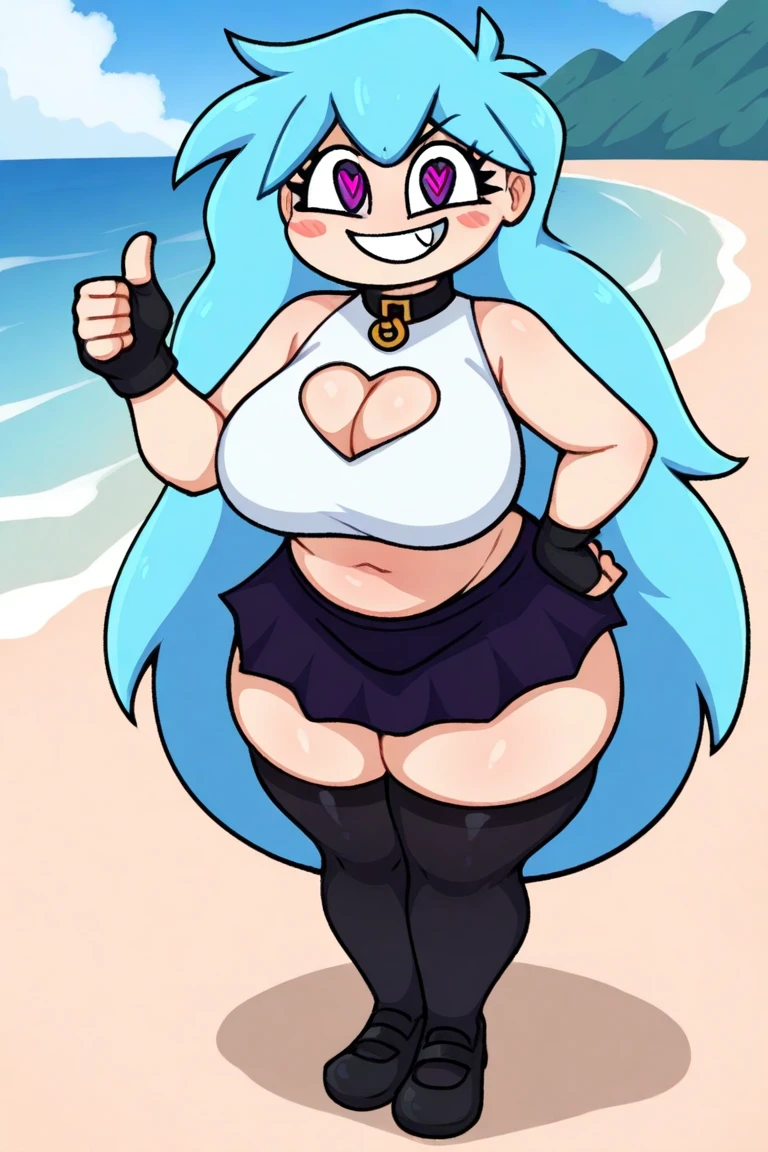 (masterpiece:1.3),(best quality:1.3),(very detailed:1.2),((cute)),cute,(adorable),((sexy)),((very detailed)),4k,(8K),best quality,(beautiful),shape,anime style,(thick lines:1.2),gradient,(full body),//,(arms behind head:1.2),leaning forward,//,cute girl,single girl,16 years old,(single  :1.2), //, Big Breasts, (Big Breasts:1.8) (Perfect Eyes:1.2), (Perfect Iris:1.2), //, Long Side Ponytail Hairstyle, Turquoise Hair Color, (Beautiful Eyes) //, (Sexual Expression:1.2), (Laughing), Smiling, //, Abstract Art (V Front Ultra Thin Micro Plunge Swimsuit), (V Front Ultra Thin Threadlike Micro Plunge Swimsuit) //, (Zentangle Background), Abstract Background Art