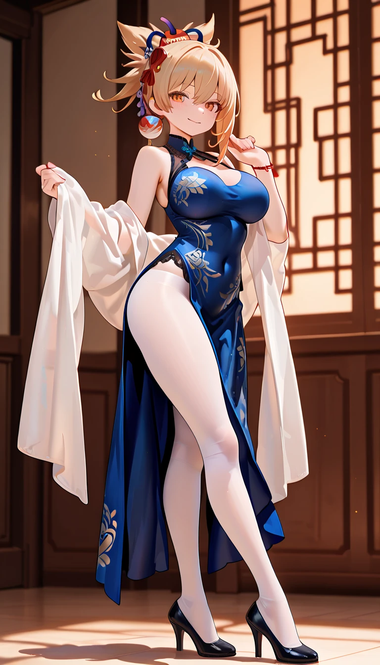 Kamiasto ayaka,Cool antique dress，China-style，Slim and healthy body shape，Hanfu，Ocean park，The curve is obvious，Gym girl,Fleshy thighs，Comic cover style，Comic title，adolable，Ocean park