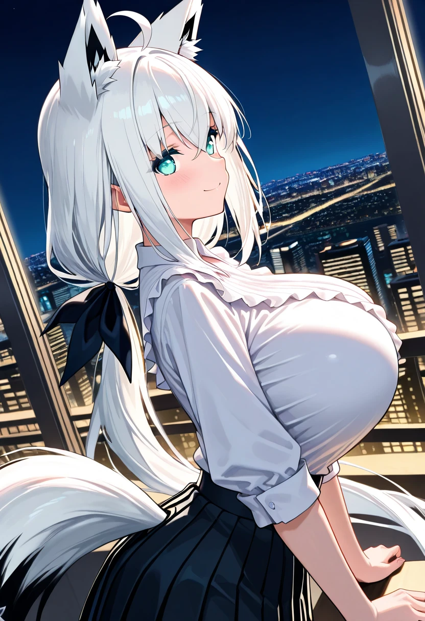 All intricate details: "(masterpiece, best quality, HuTao, 1girl, solo, blush, twintails, long hair, hair between eyes, ((very short street wear very short clothes)), city, outdoors, night, extremely detailed, firm breasts, medium breasts, smooth, high resolution, ultra quality, extremely thin and light clothing transparent as air, cinematic lighting, ambient occlusion, extremely detailed anime, Extremely wide diamond neckline, all clothes unbuttoned and open, detailed faces, perfect composition, wide shot, atmospheric lighting, very sexy pose, lift skirt, random low angle, uncensored, nsfw