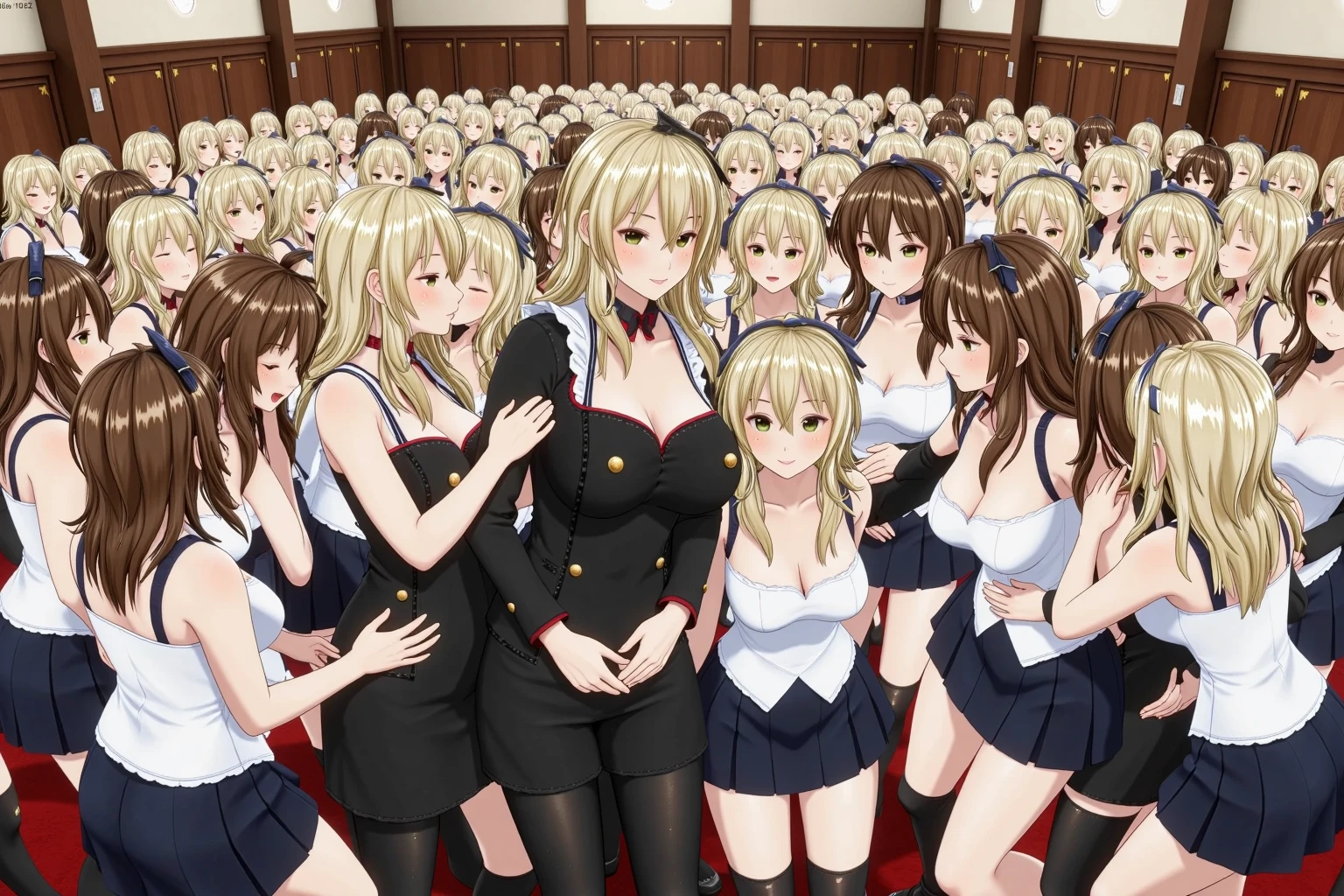 Reluctant blonde lady nudeist、A lot of close elementary school boys chase me and take off my clothes.、surround each other's face、Naked group photo、Group Selfies,strip casino、nsfw