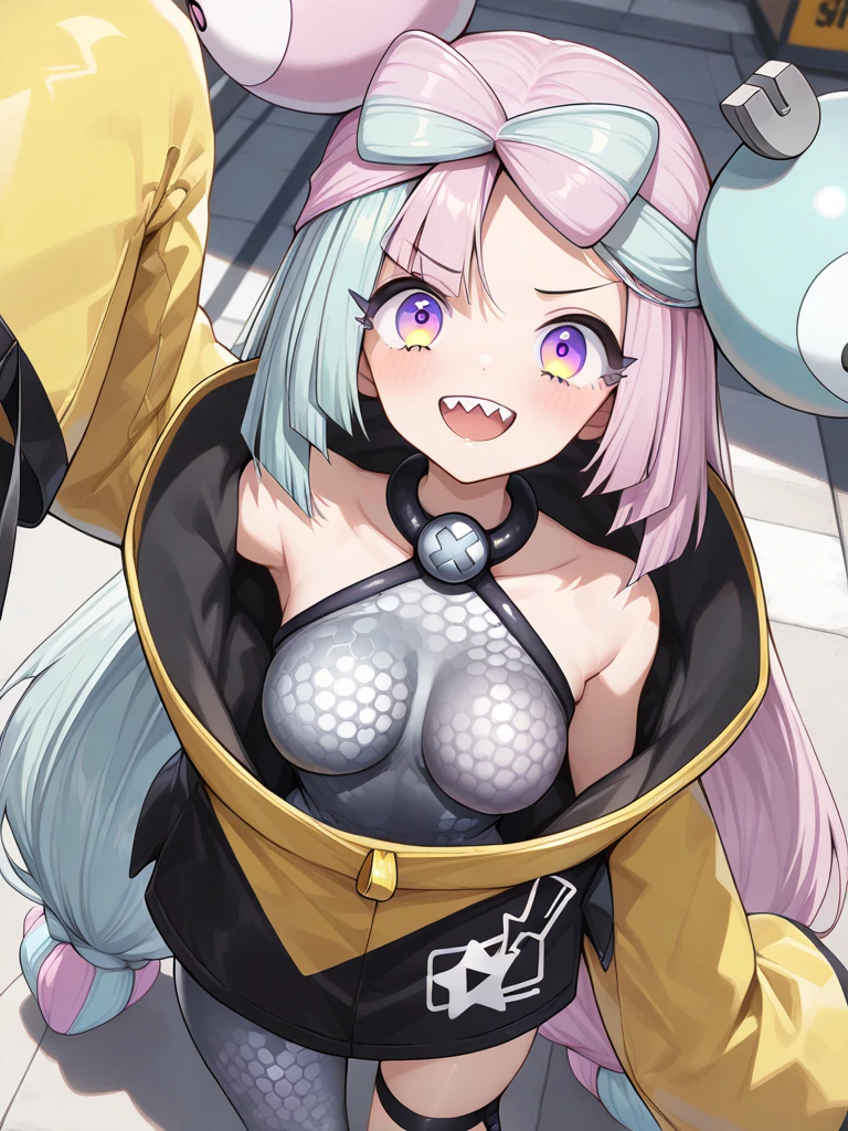 G-Cup masterpiece Highest quality High resolution Show off your breasts cute Nanjamo smile A slightly open mouth Light in your eyes Eye highlights tits bra Nipples I took off my clothes myself Cover
