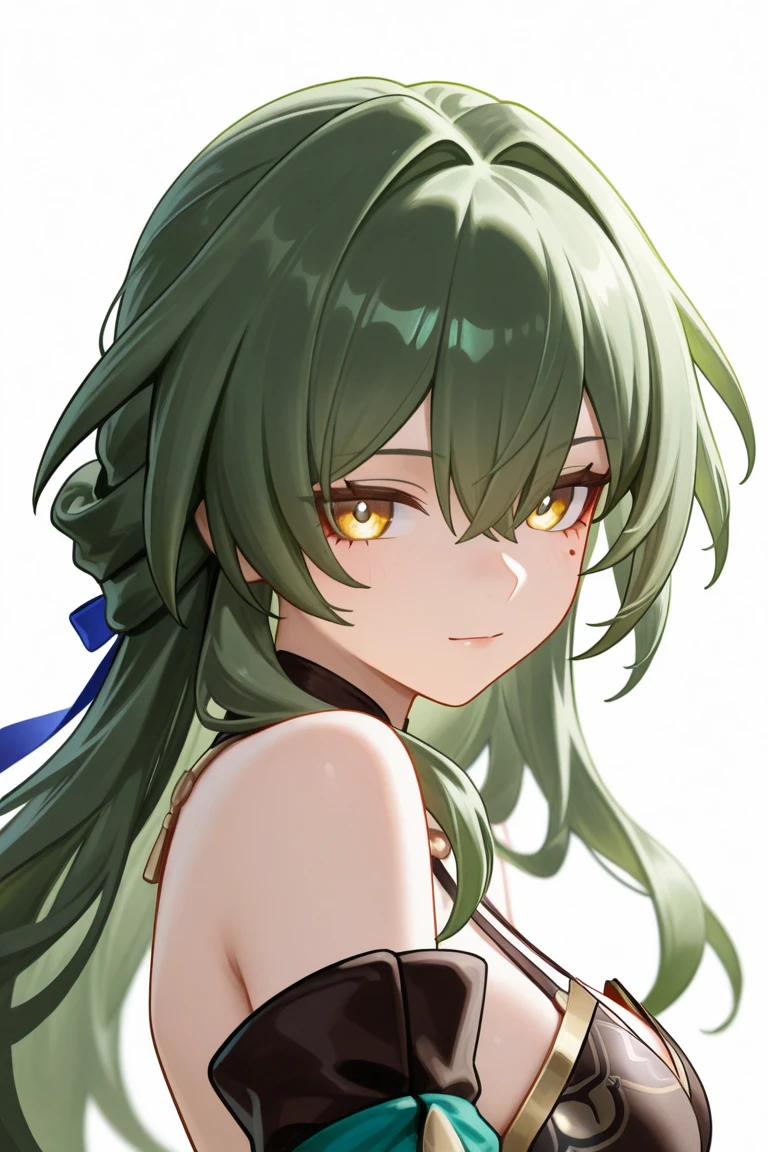 (masterpiece), Highest quality, Beautiful and detailed hair and face, Ultra-high resolution, Sharp focus, ((1 female, alone)), Perfect feminine face, Upper Body, High angle shot, Sit on the grass ((Beautiful almond-shaped eyes, Green Eyes)), naked、Nipples, leaf, forest, Looking at the audience, smile, Chestnut Hair, long flowing hair,Large Breasts