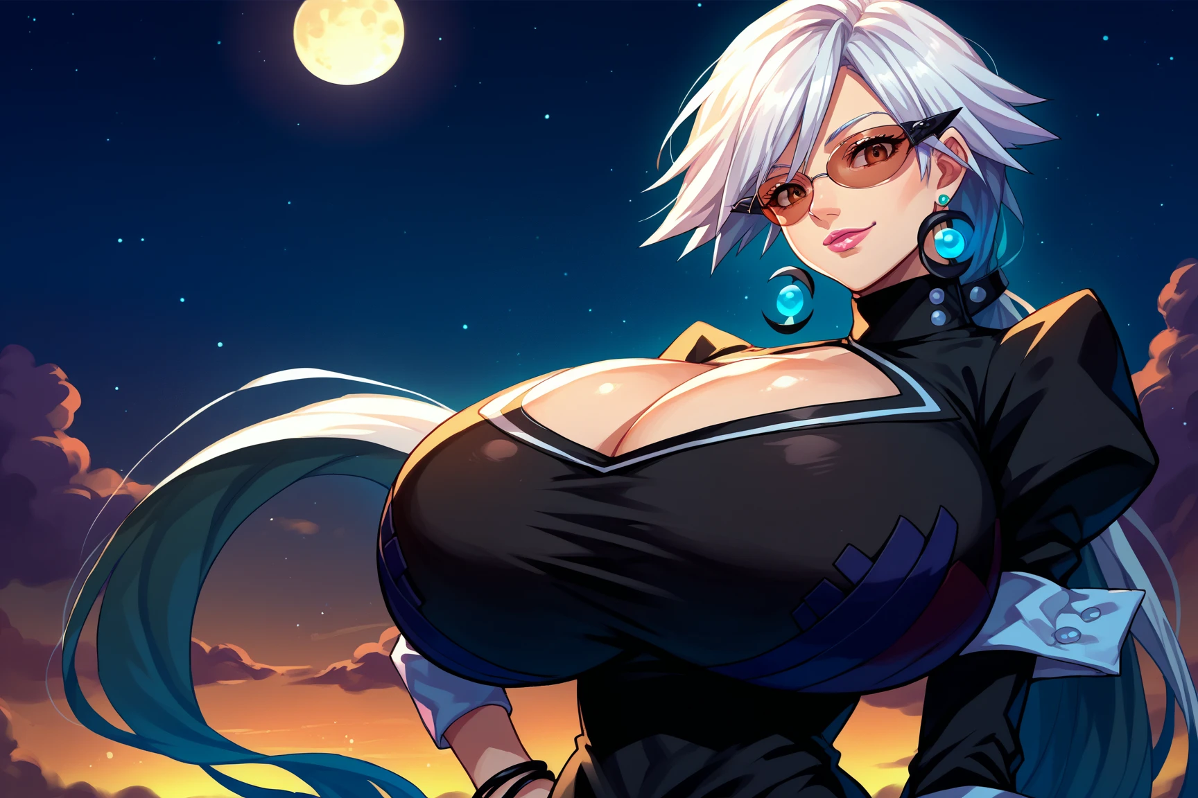An anime-style artwork depicting ruan mei from the game Honkai star rail.
Tags: ruan mei, anime, detailed eyes, detailed lips, (leopard crop top : 1.2), leopard skirt, smiling expression, intense gaze, glowing emblem on hand, dynamic pose, outdoor, jungle, vibrant colors, digital art, high-resolution, professional quality, gigantic breasts, (underboob : 1.4), curvy, cowboy shot, (gigantic breasts: 1.4), (blue eyes: 1.4), (white hair: 1.4)
