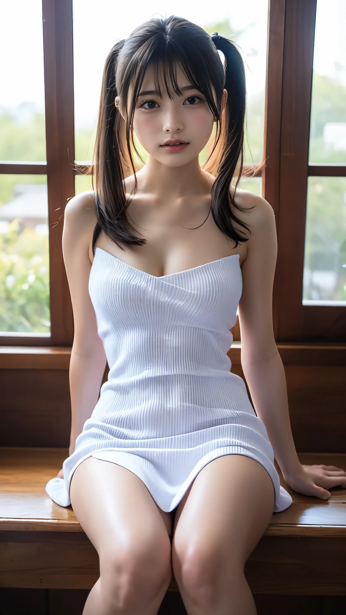 dark brown ha私r、Light brown eyes、Japanese actress、I am about 40 years old...、(My NTR My Category Details:1.2)、(top-qual私ty:1.4)、 (Ultra-high resolution:1.2)、Ultra-high resolution、(Private Detective Data)、(Detailed facial features)、Hmph、8K resolut私on、D cup breasts、Long Hair、Obscene pose、Beautiful legs、Please open your mouth a little、Please lift your chin up a little、white Loungewear one piece、Outdoor shower、Outdoor showerを浴びる、Water splashes hit the body、Light of the sun、whiteい壁、Water splashes from the shower、2Book legs、2Book Hand、Beautiful legs、Expressions of weakness、Posing with a sense of vulnerability、Shooting from an angle、Water Drop、Wet body、Shower body、