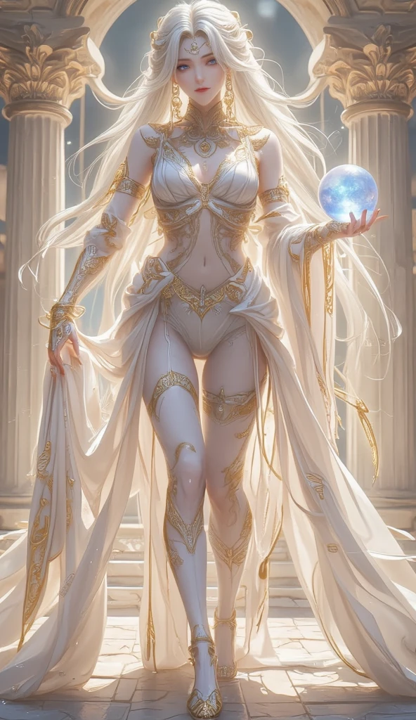 A woman in a white dress,Venus,Excellent fabric material,Apple in one hand,Beautiful fantasy goddess,((Beautiful fantasy goddess)),Beautiful goddess of elegance,karol bak uhd,Elegant lady with snow white skin,Art buds on the art station Pixiv,Aphrodite's goddess of love,Art Buds and WLOPs,extremly high detail,low-saturation,animation art style,Facial feature details,Fantastic illustration style zbrush,Ultra high-definition images,unreal engine rendered,Feminine elegant style,Animation Art,Organic and flowing forms,Free brush strokes,illustratio,to the art style,Long-sleeve tickets,Superior quality,Action painter,amazing moment,vray,Unreal Engine5,cinmatic lighting,Particle,realistic PVC textures,32K,cinematic photogtaphy,Distributed vertically throughout the body,poster for,light grin,bead necklace,virtual,hentail realism,cinmatic lighting,Ray traching,reflective light,shadowing,Anatomical correct,textureskin,super detailing,The is very detailed,high qulity,tmasterpiece,retinas,acurate,Award-Awarded,best qualtiy,A high resolution。An apple in one hand,Beautiful fantasy goddess,((Beautiful fantasy goddess)),Fantasy Woman,Beautiful and elegant goddess,karol bak uhd,elegant lady with alabaster skin,Artgerm on ArtStation Pixiv,aphrodite goddess of love,Artgerm et WLOP,Goddess。Extremely high detail,low-saturation,in the style of anime art,,Detailed facial features,Dream illustration style zbrush, UHD image,Feminine elegance,,anime artsyle,Organic and flowing forms,Free brush strokes,illustrated,in the style of artgerm,Long-sleeve tickets,Excellent quality,Action painter,amazing moment,vray,Unreal Engine5,cinmatic lighting,Particle,realistic PVC textures,32 k,cinematic photogtaphy,Apply vertically to the whole body,poster for,Light smile,bead necklace,Bokeh,Verism,Cinematic lighting,Ray tracing,reflective light,shadowing,Anatomically correct,Textured skin,Super detail,highly details,High quality,Masterpiece,retinas,ccurate,Awards received,Best quality,A high resolution。