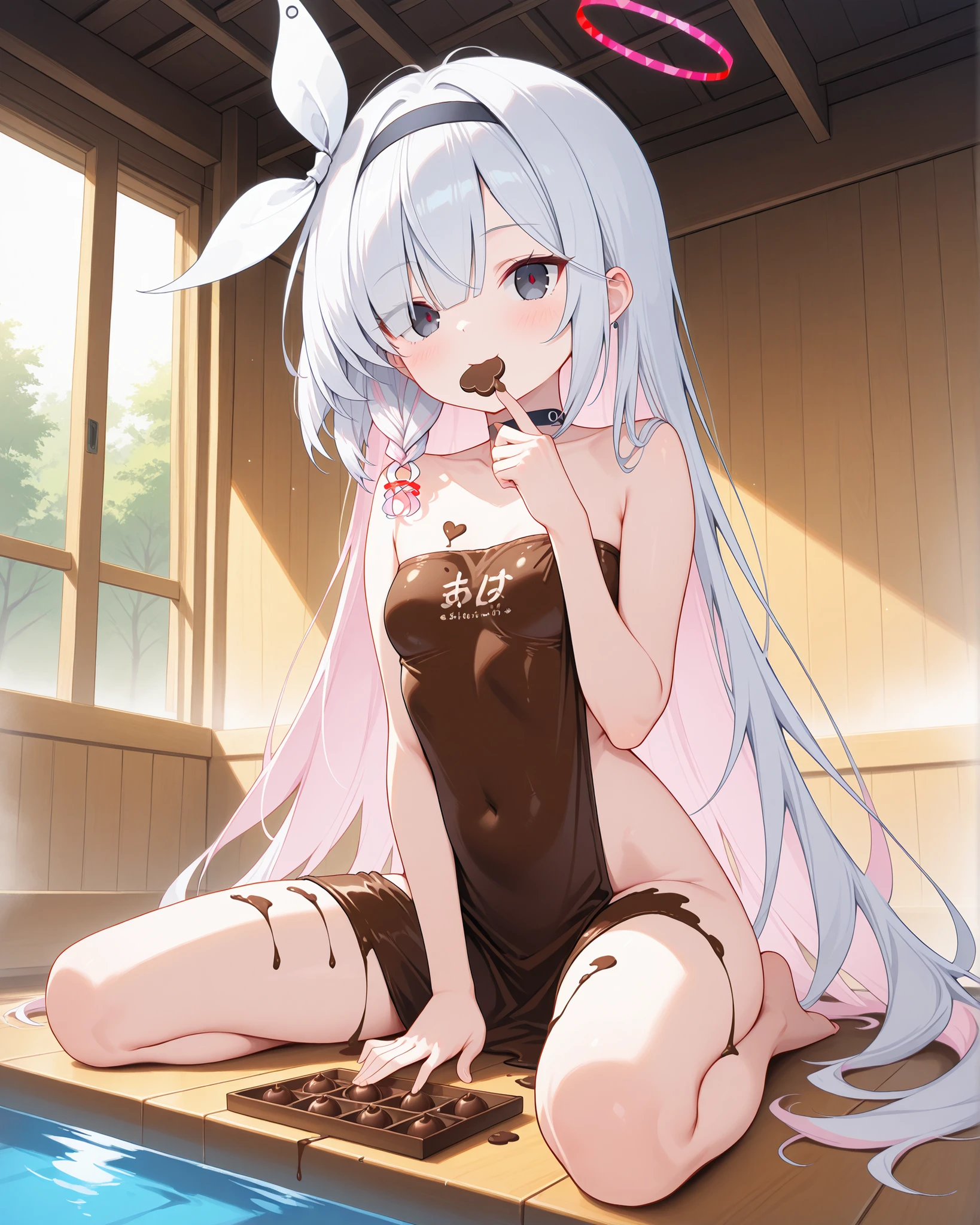 "2 girls (masterpiece)), [Slim], (Small breasts), Pale skin, ((Detailed eye background blur), ganyudef white long hair, Red eyes, villainous, Dark theme, [eyes liner], Evil".. Embracing. Profusely Blushing, profusely sweating. Naked Lesbian.  (Groping fondling pulling breasts). Spit. (Bunny suit).  [multiple penetration cream-pie] [stripping of clothes].recoil, violent. Heart pupils. Deepthroating. (Cum dripping pussy spread ) exposed . Pulling hair, long tongue. Masturbation. Giant Dildo. . . Open mouth. Smut. Erotica. Decapitated. Choking. Riding on dildo.  sex toys, pantyhose. Covered in cum. Cut in half . High heels. Spreading pussy. Grinding, one arm raised. Stomach deformation. Legs sticking up. Small boobs.