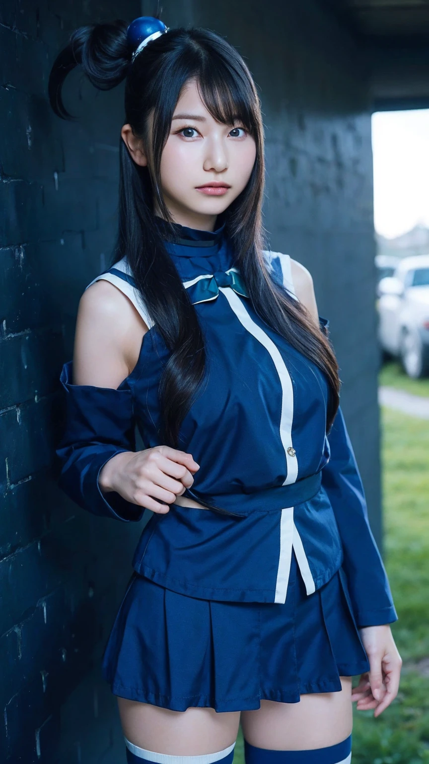 superrealism, ultra high res,8k,(Photorealsitic:1.4), (WWⅡ-like mechanical suit), Collapsed Cities, heavy weapons,vivid textures, beautiful hair, Spaniard female soldier,(ultra beautiful face),legs, ((super realistic all textures)), ((super intricate all details)), full body shot, ultra sharp photo result, beige color, scratch, Rust, weathering, Sweat, move, operational action in progress, steampunk, taken with Fuji film X-T30+Nokton. HDR10,Minimum of 4 pieces created